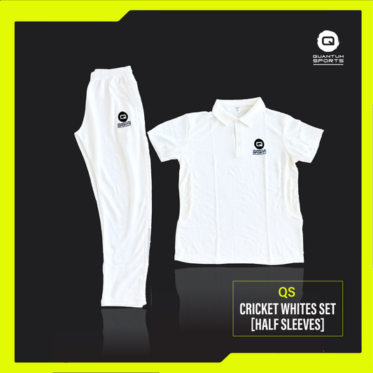 [QuantumSports] Cricket Whites Set [Half-Sleeves]